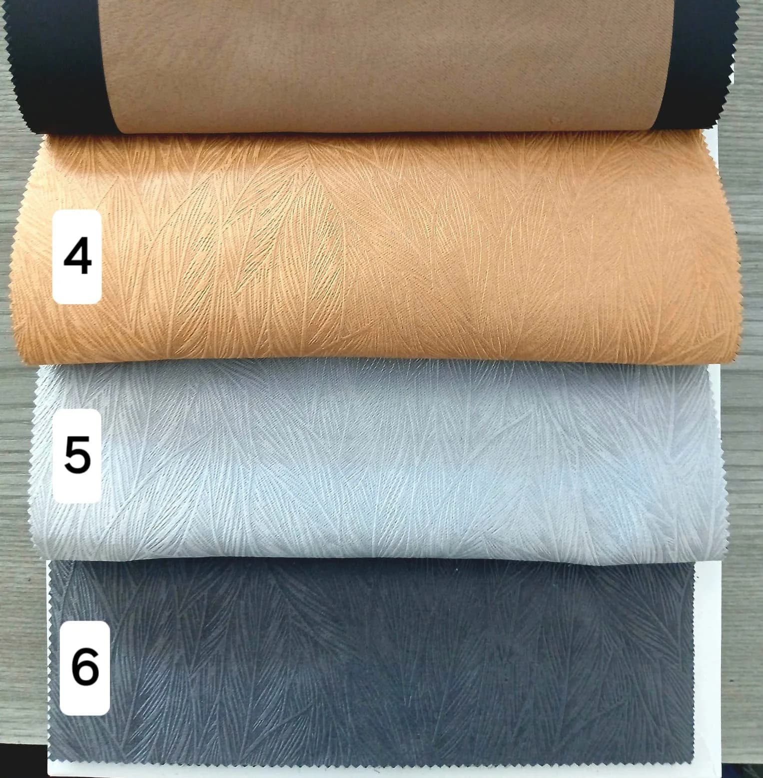Kain tekstur dengan pilihan warna