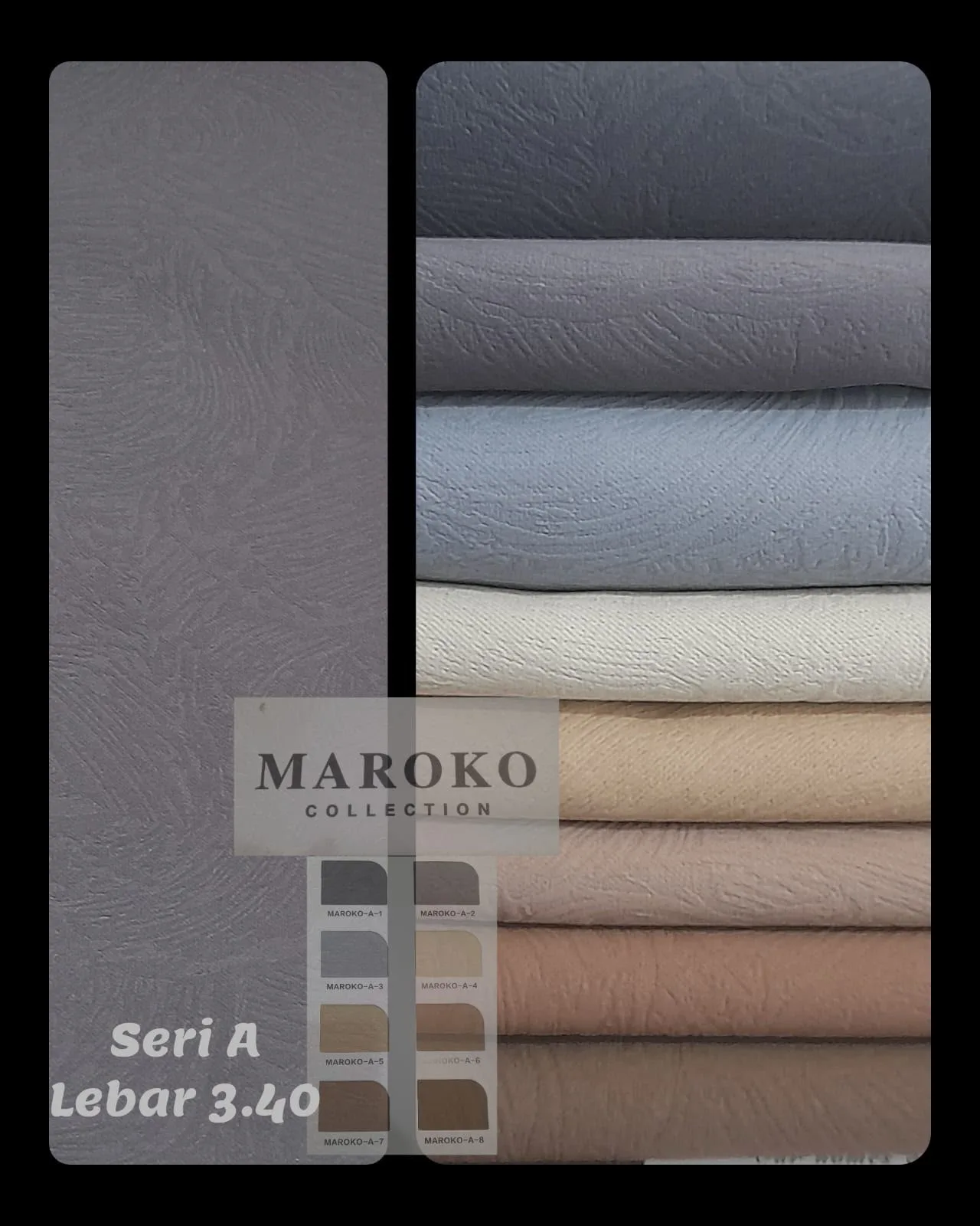 Maroko Collection — detail tekstur kain